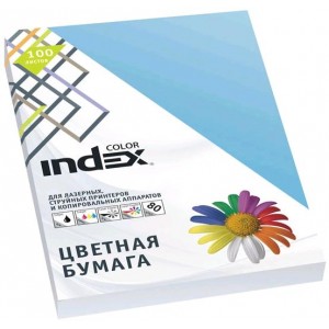 Бумага для ксерокса A4 Index color лазурь 100 л