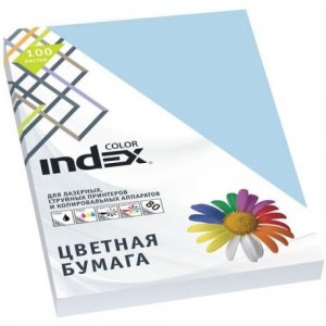 Бумага для ксерокса A4 Index color бледно-голубой 100л