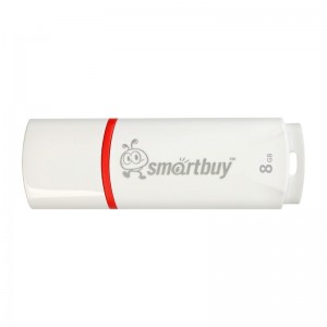 Флэш память USB 8GB Crown белая