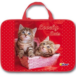 Папка Менеджера А4 с ручками ПМД2-20 "Котята в корзине" Оникс 