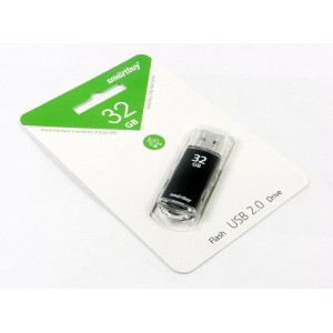 Флэш память USB 32GB Smart Buy V-Cut черный