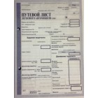 Путевой лист легкового автомобиля А5 (15*21 см)