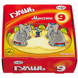 Гуашь "Мультики" 9цв.