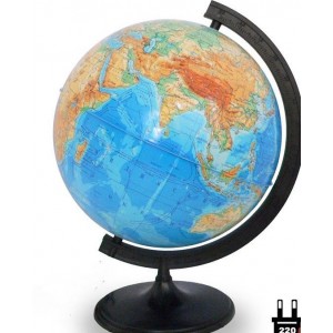 Глобус физический 320 мм с подсветкой 10014