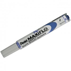 Маркер для досок синий Pentel MWL5S-C 4мм с подкачкой