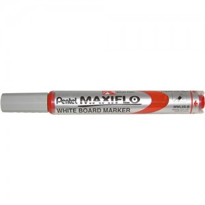Маркер для досок красный Pentel MWL5S-B 4мм с подкачкой