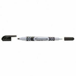Маркер CD черный Pentel двусторонний N65W-A