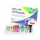 Пастель масляная Pentel 12 цветов