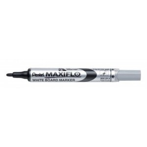 Маркер для досок черный Pentel MWL5S-A 4мм с подкачкой