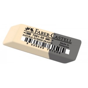 Резинка Faber-Castell двусторонний сер/бел. для кар/руч.
