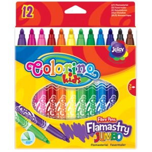 Фломастеры 12 цветов Colorino Jumbo 